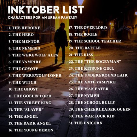 Inktober List, Comics Sketch, Camp Nanowrimo, Artist Block, Sketchbook Prompts, Pencil Artists, 30 Day Art Challenge, Drawing Prompts, Creative Drawing Prompts