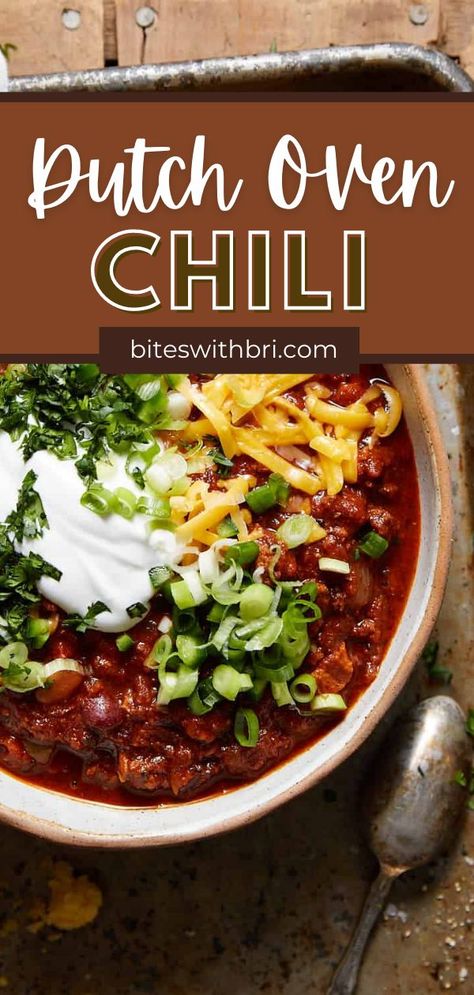 Instant Pot Chili No Beans, Sausage Peppers Pasta, Creamy Bolognese, Dutch Oven Chili Recipe, Chili On The Stove, Chili With Cornbread, Chili No Beans, Dutch Oven Chili, Easy Dutch Oven Recipes