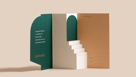 The Botanist, Brochure Design Creative, Dm Design, Creative Brochure, Leaflet Design, 카드 디자인, Publication Design, Vancouver Canada, Creative Industries