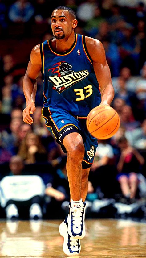 Grant Hill Pistons, Nba Jam, Sports Athletes, Grant Hill, Small Forward, Basketball Highlights, Detroit Sports, Michigan Sports, Fila Vintage