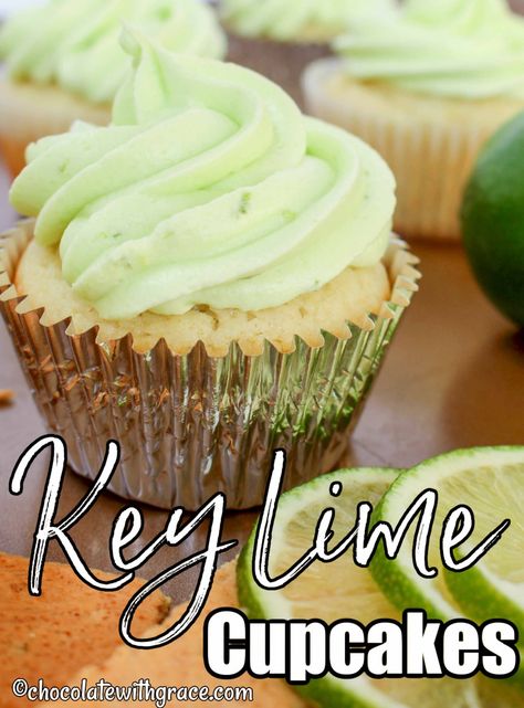 Keylime Cupcakes From Scratch, Gluten Free Key Lime Cupcakes, Lime Cupcake Recipe, Key Lime Cupcakes Recipe, Key Lime Cupcake, Lime Cream Cheese Frosting, Key Lime Pie Cupcakes, Lime Frosting, Key Lime Cupcakes