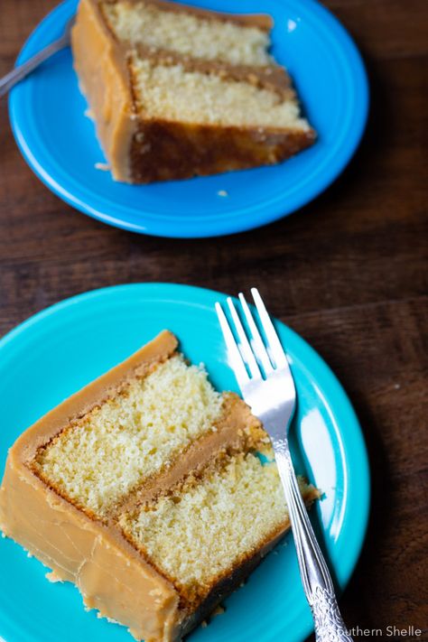 Edna Lewis Recipes, Forage Recipes, Caramel Cakes, Southern Caramel Cake, Edna Lewis, Caramel Icing, Southern Desserts, Caramel Cake, Southern Food