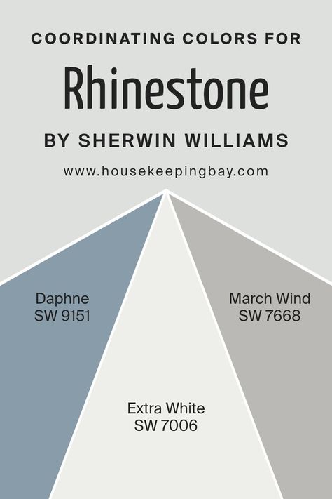 Coordinating Colors of Rhinestone SW 7656 by Sherwin Williams Sherwin Williams Rhinestone, Basement Media Room, Exterior House Colors, Coordinating Colors, Sherwin Williams, Accent Colors, Baby Nursery, Deep Blue, House Colors