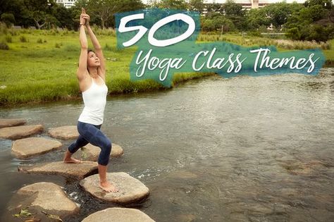 Here are 50 yoga class themes that you (as a teacher or student) can use to direct your intentions in class. Yoga Class Themes, Yoga Thoughts, Class Themes, Class Inspiration, Yoga Themes, Yoga Business, Yoga Lessons, Class Theme, Yoga Body