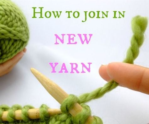 Joining Yarn, Knitting Projects Free, Knitting Hacks, Knitting Help, Knitting Basics, Knitting Instructions, Circular Knitting, Knitting Tutorial, Knitting Techniques