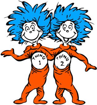 Thing 1 and Thing 2 Clipart Dr Seuss Clipart Matching Cartoon Characters, Dr Suess Thing 1 Thing 2 Printables, Thing One And Thing Two Tattoo, Dr Seuss Images, Dr Seuss Clipart, Thing One And Thing Two, Dr Seuss Art, Dr Seuss Gifts, Thing One Thing Two