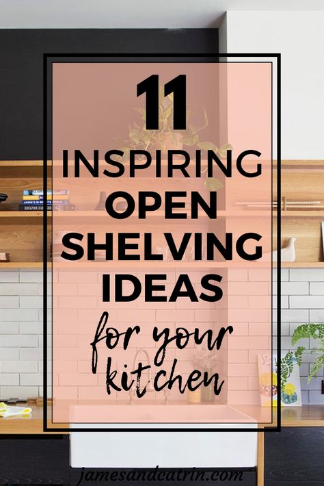 Stylish open shelving ideas for your kitchen. Not everything needs to be hidden away in cupboards, some items you want to show off and these open shelf ideas are a great way to do it in your kitchen. Open shelving | Kitchen shelving | Kitchen Storage Open Shelf Ideas For Kitchen, Open Cabinet Ideas For Kitchen, Kitchen Open Shelf Design, Kitchen Cabinet With Open Shelves, Recessed Kitchen Shelves, Replace Kitchen Cabinets With Shelves, Open Cabinets In Kitchen Ideas, Kitchen Shelf Decor Ideas Modern, Kitchen Wall Shelving Ideas