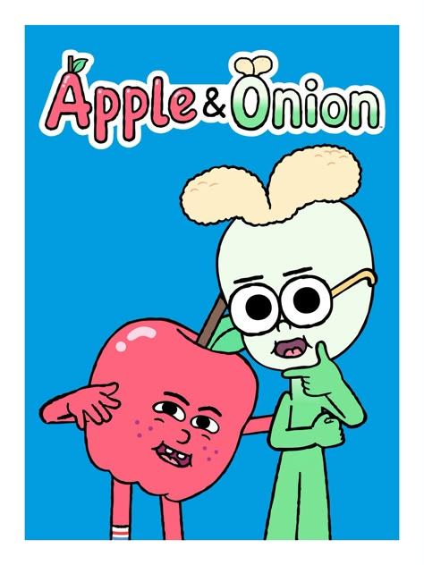 Apple And Onion Cartoon, Onion Cartoon, Onion Drawing, Apple And Onion, Old Kids Shows, Richard Ayoade, Old Cartoon Shows, Cake Templates, Cartoon Network Shows