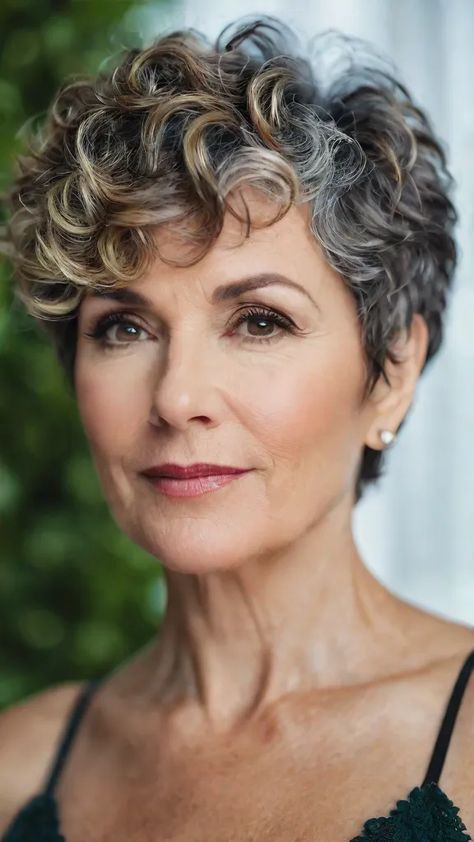 Short Curly Hairstyles For Women Over 60, Curly Pixie Hairstyles Over 50, Short Curly Gray Hair Over 50 Curls, Short Curly Haircuts For Women Over 50, Short Curly Gray Hair Over 50, Very Short Curly Hair Pixie, Haircut Over 50, Pixie Haircut Curly Hair, Short Permed Hair