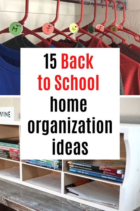 Back to School Organization Ideas School Uniform Organization Ideas, School Outfit Organization Ideas, Back To School Organization Ideas, School Organization Ideas, School Work Organization, Chalkboard Wall Calendars, Kids Desk Organization, Pretty Desks, Home Organization Ideas