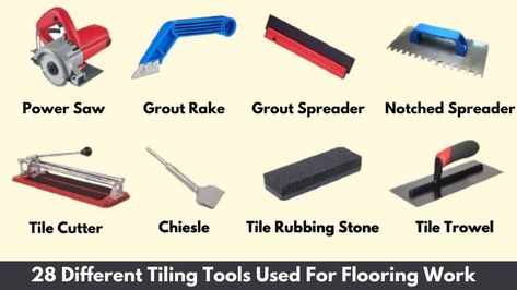 Drilling Glass, Tile Removal, Tile Tools, Tools List, Tiling Tools, Flooring Installation, Construction Diy, Flooring Tools, White Spirit