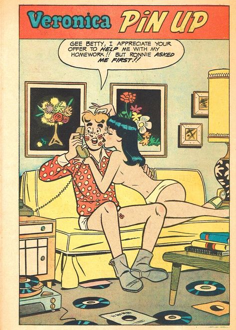 Archie And Veronica, Archie Comics Veronica, Archie Comics Characters, Archie Comic Books, Pulp Fiction Book, Best Comic Books, Comic Book Panels, Pop Art Comic, Vintage Comic Books