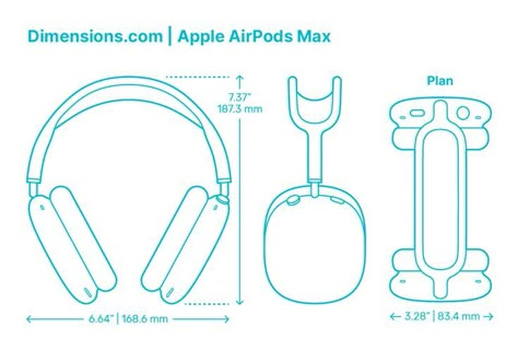 The first thing you will notice in the Apple AirPods Max is the friendly design and solid build. The ear pads and fabric headband are comfortable, the speakers are large and have Apple’s Digital Crown for controlling the headphone activities, including activating Siri, and is available in several color finishes. This Bluetooth over-ear headphone came out in 2020 with each ear cup having an H1 chip. Downloads online #headphones #audio #gadgets #airpods #apple Headphone Sketch, Headphones Drawing, Drawing Apple, Origami Wall Art, Headphones Art, Watch Drawing, Digital Crown, Mechanical Engineering Design, Blender Models