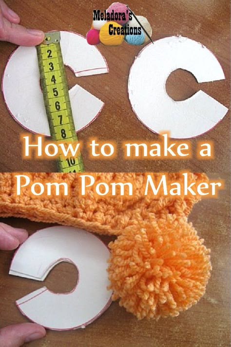 Pom Pom Animals, Crochet Hat For Beginners, Diy Pom Poms, Pom Pom Rug, Diy Pom Pom, How To Make A Pom Pom, Pom Pom Maker, Pom Pom Crafts, Yarn Pom Pom