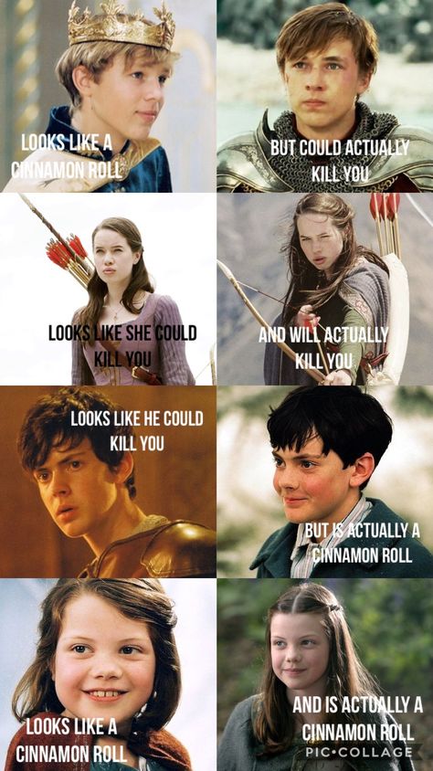 Narnia Hairstyles, The Pevensies, Chronicles Of Narnia Books, Narnia Cast, Narnia Quotes, Narnia Movies, Narnia 3, Fandom Quotes, Book Jokes