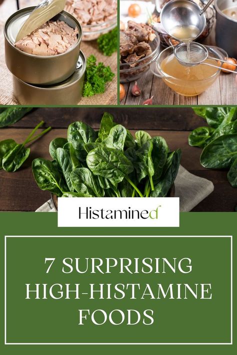 If you are new to histamine intolerance, changing your diet can be challenging at first. There are so many foods that are healthy for the general population, but they are high in histamine. In this latest blog, I want to talk about 7 surprising high-histamine foods — and what to eat instead. Histamine Intolerance Diet, Histamine Intolerance Symptoms, Histamine Foods, High Histamine Foods, Low Histamine Foods, Candida Recipes, Histamine Intolerance, Low Histamine Diet, Foods To Avoid