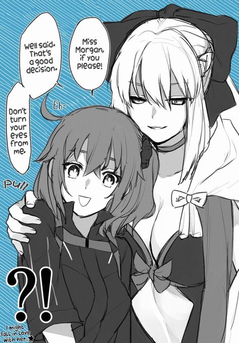 Gudako X Morgan, Fate Gudako Yuri, Gudao X Morgan, Fate Morgan Le Fay, Morgan Fgo, Fgo Morgan, Fate Gudako, Morgana Le Fay, Type Moon Anime