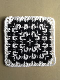 Monochrome                                                                                                                                                                                 More                                                                                                                                                                                 More Solid Granny Square, Granny Square Projects, Crochet Squares Afghan, Crochet Granny Square Blanket, Easy Crochet Projects, Crochet Blocks, Crochet Goodies, Chain Reaction, Granny Square Blanket