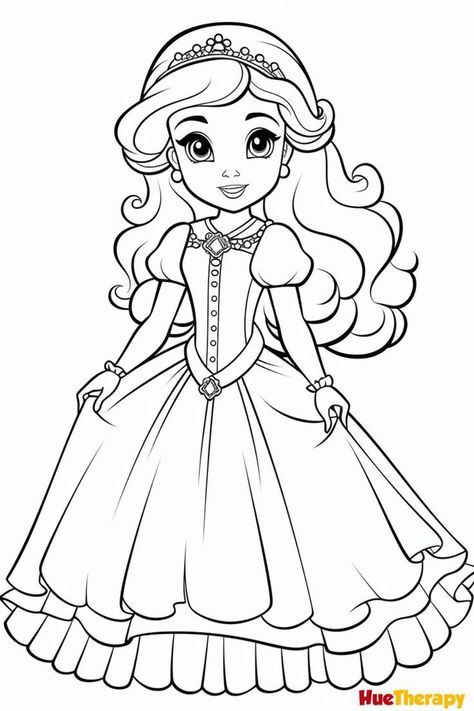 Picture To Color Printable, Princess Colouring Sheet, Princess Coloring Sheets Free Printable, Coloring For Girls For Kids, Pictures For Coloring Free Printable, Princess Pictures To Color, Disney Princess Coloring Pages For Kids, Disney Princess Colouring Printables, Free Princess Printables