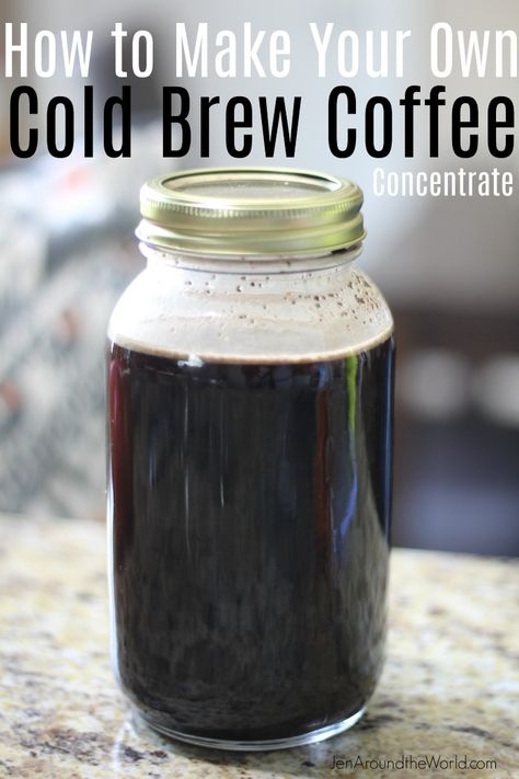 Cold Brew Coffee Recipe, Paleo Drinks, Cold Brew Coffee Concentrate, Coffee Protein Shake, Cold Coffee Recipes, Making Cold Brew Coffee, Iced Coffee At Home, Coffee Concentrate, Coffee Facts