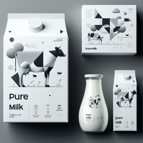 Milk Product Packaging Design, Milk Packaging Design, Paper Cup Design, Milk Brands, Milk Packaging, Luxury Packaging Design, Juice Packaging, Milk Box, Graphic Design Packaging