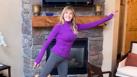 10-Minute Balance-and-Energy Workout With Kathy Smith Senior Tips, Energy Workout, Barre Exercises, Kathy Smith, Circuit Workouts, Short Workout, Simple Workout Routine, Senior Exercises, Muscle Stretches