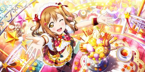 Cards list | All Stars | Idol Story - Love Live! Hanamaru Kunikida, Autumn Kitchen, Fall Kitchen, Love Live, Kawaii Girl, Downloadable Art, Magical Girl, Anime Love, Small Groups