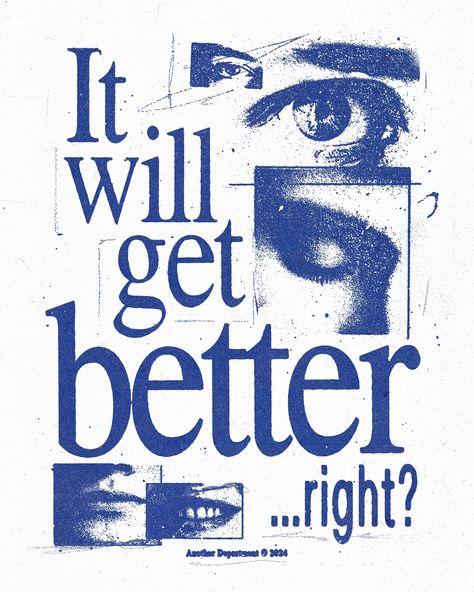 Self Poster Ideas, Graphic Design Posters Quotes, Graphic Quotes Design, Academic Graphic Design, Blue Poster Ideas, Poster Design Inspiration Illustration, Music Graphic Design Poster, Graphic Poster Blue, Blue Things Aesthetic