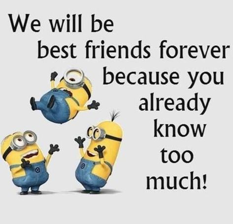 10 Minion Best Friend Quotes THat'll Make You Appreciate Your Friends Sweet Friendship Quotes, Minions Friends, Cute Best Friend Quotes, Minion Jokes, Minions Love, True Friendship Quotes, Dear Best Friend, Best Friends Forever Quotes, Best Friend Quotes Funny