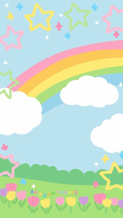 Pie In The Sky, Kids Background, Soft Wallpaper, Rainbow Wallpaper, Cartoon Background, Rainbow Kids, Pastel Wallpaper, Kawaii Wallpaper, Cute Backgrounds