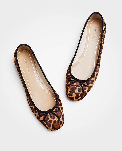 Matilde Leopard Print Haircalf Bow Flats | Ann Taylor Bow Flats, Winter Boots, Effortless Style, Ann Taylor, Fashion Inspiration, Leopard Print, Fashion Beauty, High Heels, Walking