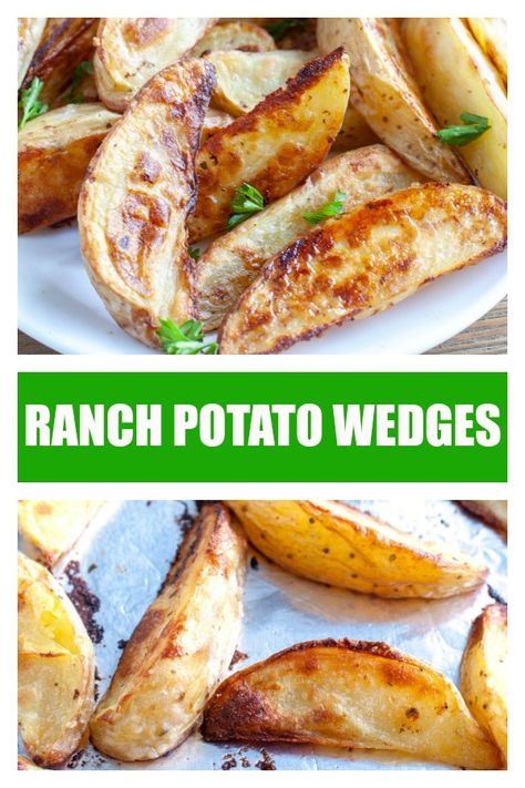 Ranch Potato Wedges, Baked Potato Wedges Recipe, Seasoned Potato Wedges, Smoked Sausages, Potato Wedges Recipe, Ranch Potatoes, Wedges Recipe, Potatoes Recipes, Seasoned Potatoes