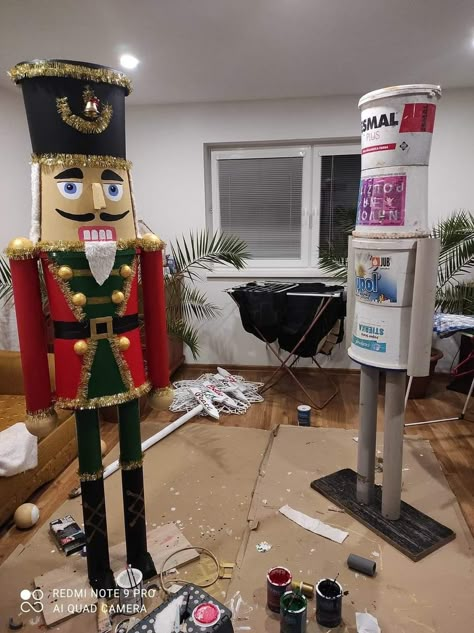 Nutcracker Christmas Decorations, Christmas Float Ideas, Christmas Decorations Diy Outdoor, Office Christmas Decorations, Christmas Yard, Candy Christmas Decorations, Candyland Decorations, Holiday Crafts Christmas, Christmas Door Decorations