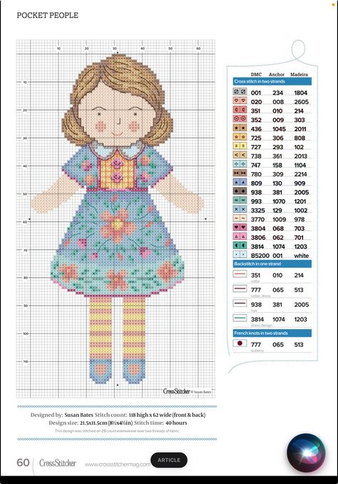 Cross Stitch Doll, Cross Stitch Uk, French Cross Stitch, Unique Cross Stitch, Stitch Doll, Cross Stitch Tutorial, Cross Stitch House, Cross Stitch For Kids, Cross Stitch Collection