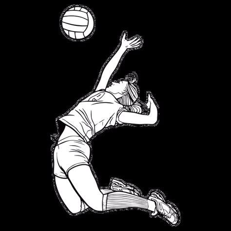 Volleyball player female spiking stroke #AD , #player, #Volleyball, #spiking, #stroke, #female Volleyball Players Female Drawing, Volleyball Spike Drawing, Volleyball Girl Drawing, Playing Volleyball Drawing, Volleyball Player Drawing, Volleyball Sketch, Volleyball Drawings, Sport Drawing, Volleyball Drawing