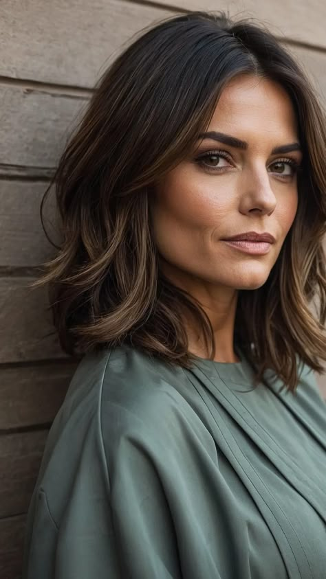 Stylish and Low-Maintenance Mom Haircuts for 2024 - Cheerful Talks Mom Haircut, Mom Haircuts, Rambut Brunette, Mom Hairstyles, Shoulder Length Hair Cuts, 90s Inspired, Shoulder Length Hair, Medium Length Hair Cuts, Curly Hairstyles