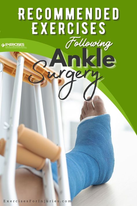 Bouncing back from ankle surgery? These recommended exercises will help you regain strength, flexibility, and stability! 💪 Whether you're on the road to recovery or aiming to prevent future issues, these gentle yet effective movements are designed to support your healing journey. Consult your healthcare provider before starting any exercise routine. Here's to a healthier, happier you! 🌟 #AnkleSurgeryRecovery #HealingJourney #StayStrong #RehabilitationExercises Ankle Exercises After Surgery, Recovery From Ankle Surgery, Post Ankle Surgery Recovery, Achilles Tendon Surgery Recovery, Ankle Fracture Recovery, Ankle Surgery Recovery, Ankle Recovery, Ankle Replacement, Ankle Strengthening Exercises