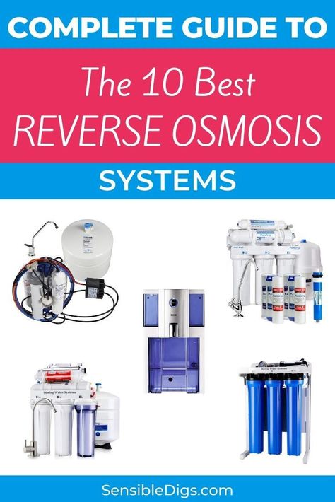 Buying a new reverse osmosis system for your home can be a bit of a daunting task. Look no further than our comprehensive guide that shows you what these systems do, pros and cons, and how to shop for a model that will work for you. #reverseosmosis #cleanwater #waterfiltration #waterpurification #drinkingwater #drinkwater Whole House Reverse Osmosis System, Diy Reverse Osmosis System, Water Purifier Design, Whole House Water Filtration System, Water Softener System, Water From Air, Reverse Osmosis Water Filter, Sink Water Filter, Drinking Water Filter