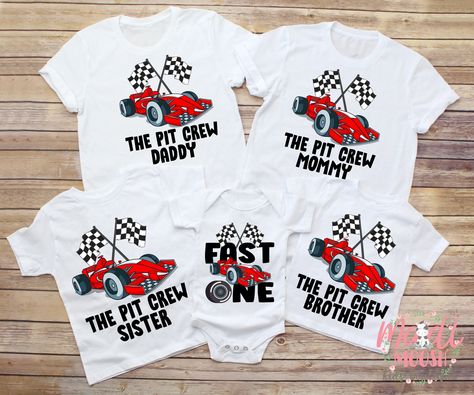 Two Fast Birthday Shirt, Pit Crew Shirts, Two Fast Birthday, Racing Birthday, Car Themed Parties, Kids Birthday Shirts, Race Car Birthday Party, 2nd Birthday Shirt, Pit Crew