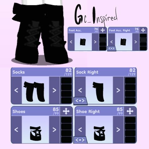 Gothic Gacha Outfits, Gachalife 2 Outfits, Gacha Club Witch Outfit, Gacha Club Shoes, Gacha Shoes Ideas, Gacha Club Shoes Ideas, Gacha Shoes, How To Make Boots, Gacha Tips