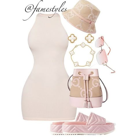 Shien Clothes Outfits Idea, Cream Colored Outfits, Baddie Boujee Outfits, Vacation Clothes, The Grudge, Cute Birthday Outfits, Boujee Outfits, Fasion Outfits, Stylish Summer Outfits