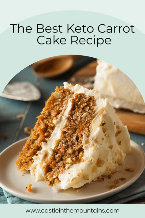 Keto Carrot Cake Cheesecake, Keto Carrot Cream Pies, Low Carb Carrot Cake Recipe, Carrot Cake Keto, Keto Birthday Cake Recipes, Keto Carrot Cake Recipe, Low Carb Cakes, Keto Cake Recipes, Carolyn Ketchum