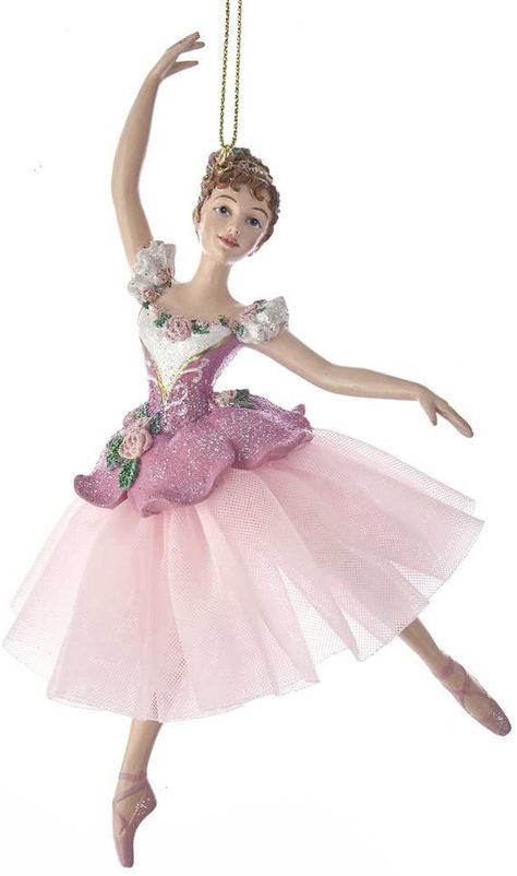 Nutcracker Christmas Tree, Ballerina Ornaments, Ballet Gift, Nutcracker Ornaments, Sugar Plum Fairy, Nutcracker Ballet, Kurt Adler, Pink Ballerina, Christmas Mouse