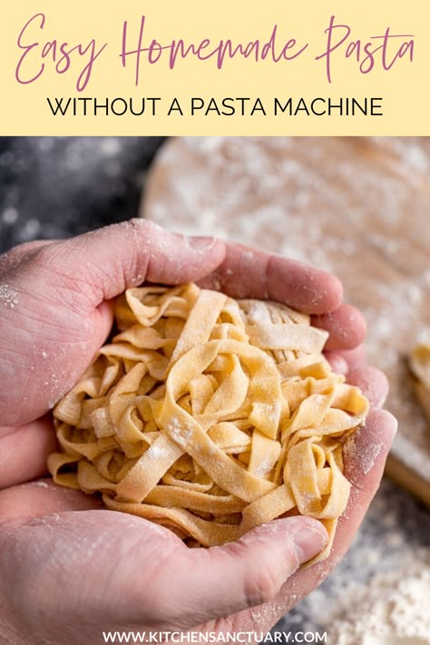 Homemade Pasta Noodles, Easy Homemade Pasta, Fresh Pasta Recipes, Pizza Appetizers, Homemade Pasta Recipe, Healty Dinner, Making Pasta, Homemade Noodles, Pasta Machine