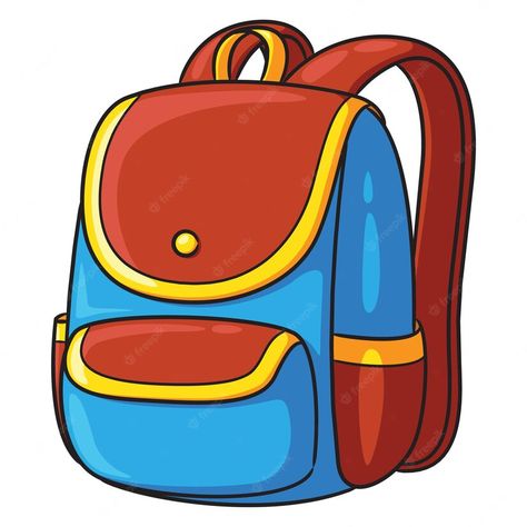 Premium Vector | School bag cartoon. School Bag Clipart, School Bag Drawing, Bag Graphic Design, Synonym Activities, Bag Clipart, Bag Drawing, Bag Png, Free Preschool Printables, Bag Illustration