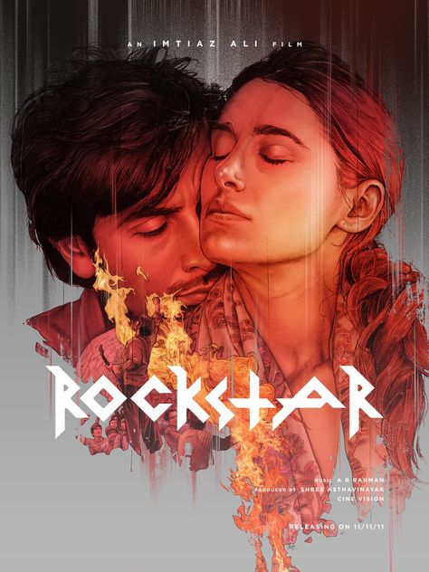 Rock Star Movie, Bollywood Retro, Bollywood Images, Bollywood Posters, Be With You Movie, Movie Posters Design, Cinema Posters, Good Movies To Watch, Popular Movies