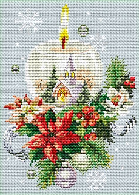 Cross Stitch Christmas, Stitch Christmas, Christmas Cross, Cross Stitch Flowers, Christmas Knitting, Christmas Cross Stitch, Crochet Doilies, Jingle Bells, Christmas Pattern