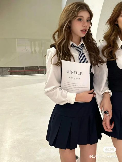 Private School Uniforms, Mini Dress Fall, Fashion Top Outfits, School Uniforms, White Mini Dress, Aesthetic Outfits, Upside Down, Box Braids, Fall Outfit