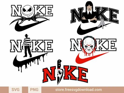 Scream Knife, Wednesday Svg, Pennywise Svg, Chucky Svg, Scream Svg, Svg Nike, Disney Princess Halloween, Nike Svg, Nike Images