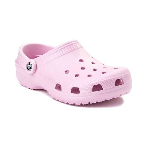 Crocs Classic Clog - Light Pink - 521069 Baby Pink Crocs, Girls Clogs, Toddler Crocs, Clogs Outfit, Pink Crocs, Crocs Clog, Baby Ballerina, Crocs Classic Clogs, Pink Ballerina